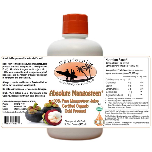 Absolute Mangosteen - Pure Organic Mangosteen Juice from CAOH® (1-16