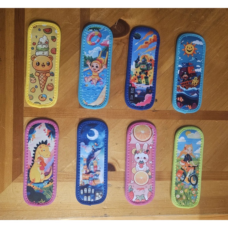 Cozzymore Store Ice Pop Neoprene Reusable Washable Popsicle Sleeves Holders