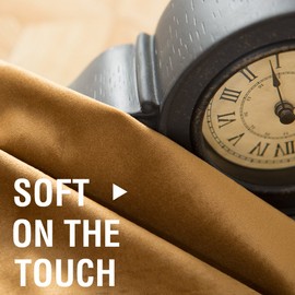 Velvet Curtains Gold Taupe Room Darkening Thermal Insulated Super Soft Luxury Drapes for Bedroom Rod Pocket Window Curtain for Living Room 2 Panels 52 by 95 Inch