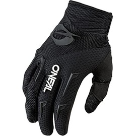 O'NEAL | Bicycle & Motocross Gloves | MX MTB DH FR Downhill Freeride | Durable, Flexible Materials, Ventilated Palm | Women's Element Glove | Women | Black White | Size S
