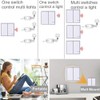 SuperInk 2-Gang Wireless Light Switch with Receiver Kit Outdoor 1900