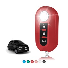 TOOMUME Key Case TPU Glossy Car Key Cover Fits Fiat 500 500L 500C Grande Punto Panda Brava Bravo Doblo Ducato Abarth Lancia Y Ypslon Delta Musa