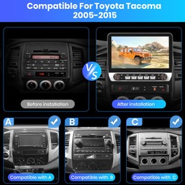 Android 13 Car Radio[2+64GB] for Toyota Tacoma 2005-2015, 10 Touch Screen Stereo Head Unit with Keys and knobs Support JBL System Wireless Carplay Android Auto WiFi Bluetooth Navigation