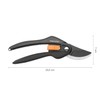Fiskars SingleStep Pruner Bypass P26, Non-stick coating steel blades, Length: