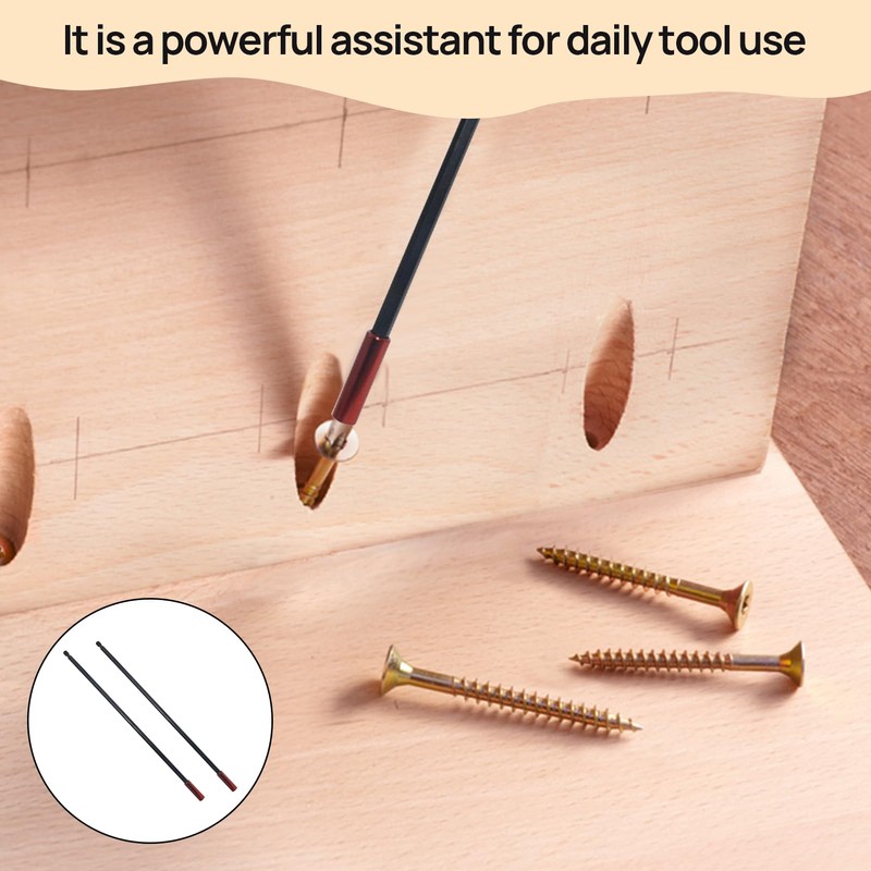 Musiook 2PCS 300mm Drill Extension Bit Holder, Powerful Magnetic Drill