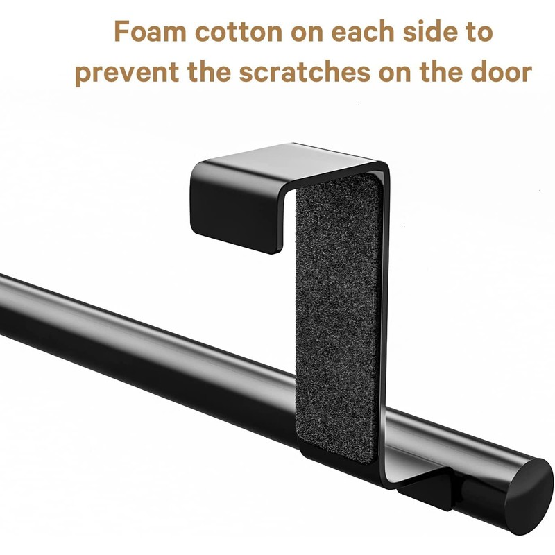 Stainless Steel Over Door Towel Rack Bar Holders for Universal