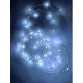 FMMTHQ 4Pack Fairy Lights Battery Operated -3.3ft 10 LED Silver Wire Firefly Mini Lights for Mason Jars DIY Crafts Christmas Wedding Party Centerpiece Table Decor