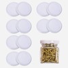 12 Pcs Jam Jars Polished Metal Twist-off Lids for Preserving