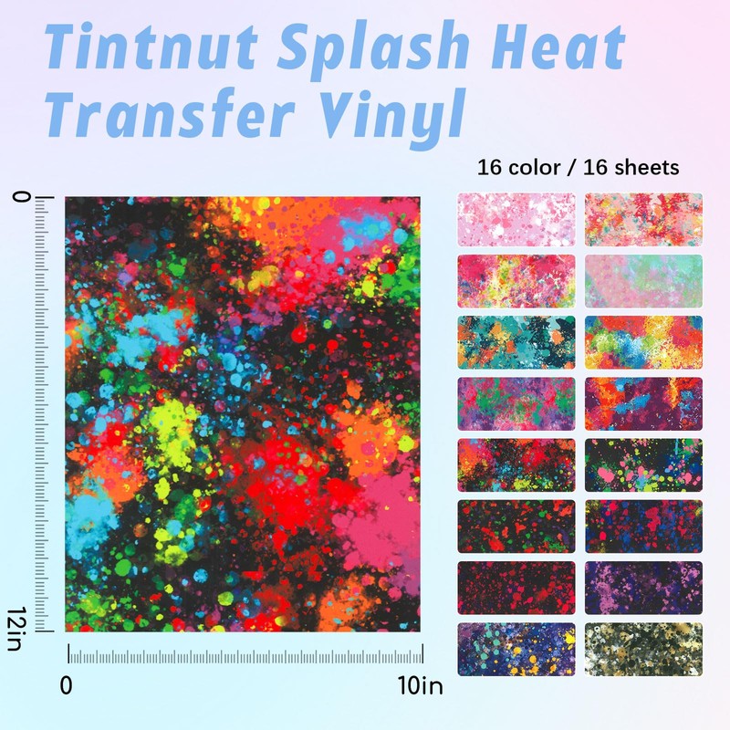 Tintnut Heat Transfer Vinyl Splash Plotter Film Textile Flex Film
