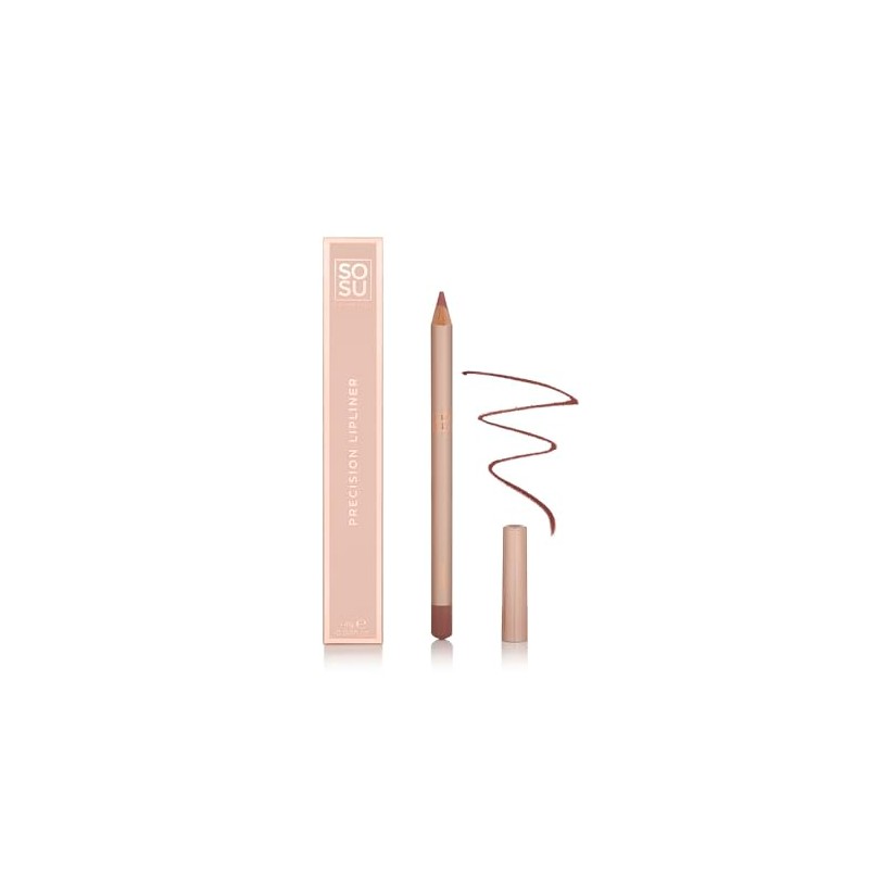 SOSU Cosmetics Precision Lip Liner Raisin - Long-Lasting Creamy Lip