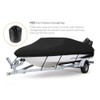 Seamander Trailerable Runabout Boat Cover Fit V-Hull Tri-Hull Fishing Ski