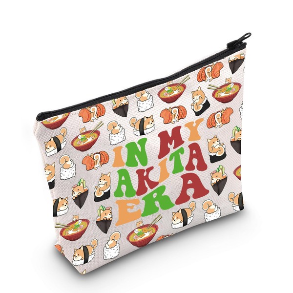 MEIKIUP Akita Dog Gift Akita Mom Makeup Bag Akita Lover