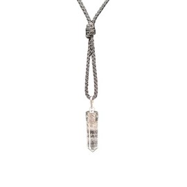 VIE VIE Pencil Pendant, 25-30mm (Clear Quartz)