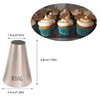 Extra Large Round Piping Nozzle,5/8" Big Plain Piping Tip for