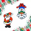 Jands Pegatinas De Gel Navideñas 19 Cm Adornos Navideños 2pz