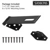 SANKINS 7-1/2" Heavy Duty Door Lock Hasp Latch, 1/8" Thicker