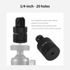 Mechrig Aluminum Camera Mount,360 Degree Rotation 1/4 inch 20 Tripod