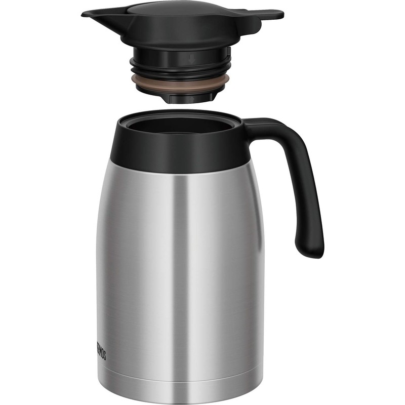 Thermos Stainless Pot TTB-1500 SBK, 6.3 cups (1.5 L), Stainless