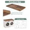 Piskyet Washer Dryer Countertop,Laundry Countertop with Edge Rails,27.5" Depth x