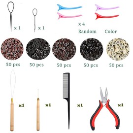 Hair Tinsel Kit 36 Inch, 48 Inch ,16 Colors, 3200 Strands Glitter Sparkling Tinsel Hair Extensions with Tools, Heat Resistant Fairy Hair Tinsel Kit for Women Girls Cosplay Party Festival Hair Accessories (36 Inch)
