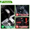 HOPESPANNER Flower Shift Knob Universal Gear Shift Knob Acrylic Stick