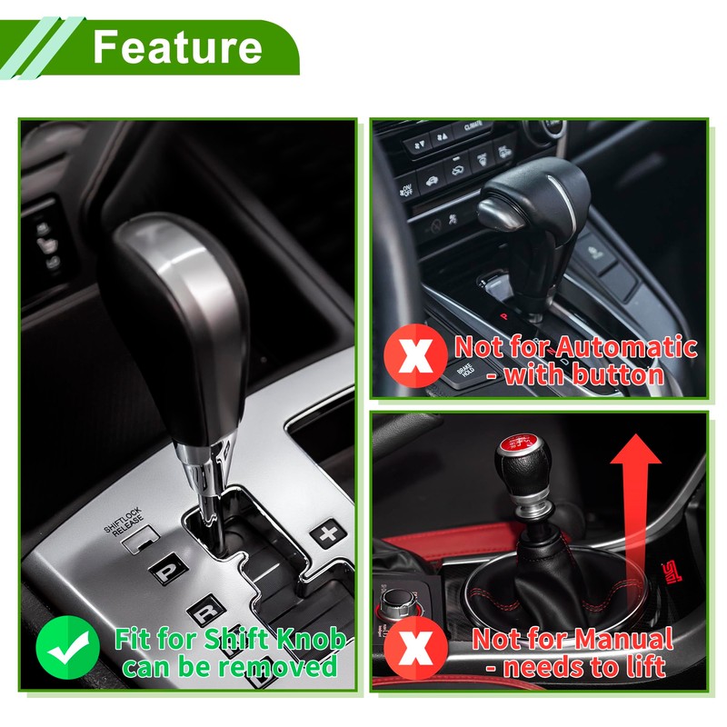 HOPESPANNER Flower Shift Knob Universal Gear Shift Knob Acrylic Stick