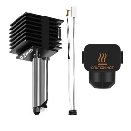 YUYUEMI for Bambu Lab A1/A1 Mini Removable Hotend Kit Fast Speed Hotend Assembly,0.2/0.4/0.6/0.8 High Flow Hardened Steel Nozzle Replacement 3D Printer Parts (0.2mm with Heater Kit)