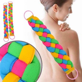4-Ply Twisted Back Scrubber Exfoliating Bath Towel Twisted Back Scrubber Towel 5ea
