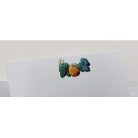 Nancy Nikko Place Cards Autumn Theme w/Pumpkin and Leaves. for Weddings, Showers, Dinners, Parties and Special Events Table Tent Style, Scored for Easy Folding. Pkgs of 12/25 / 50 (12)
