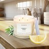Calyan Wax Co. 3 Wick Candle, Lemon + Sage Scented