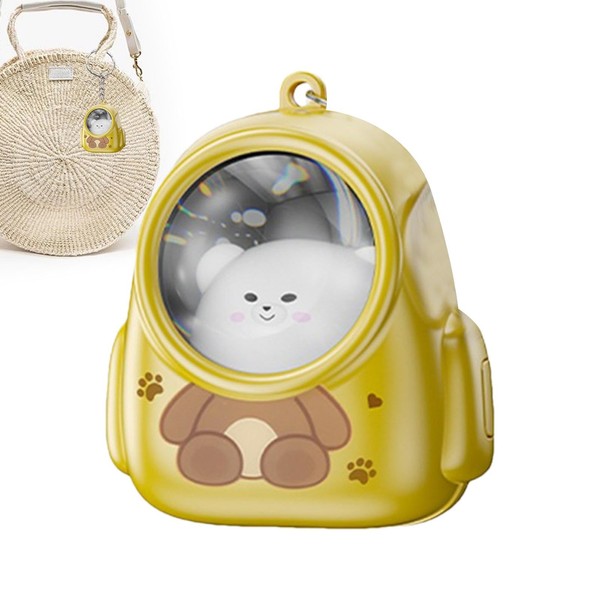 Cute Light up Keychain | Animal in Backpack Key Ring