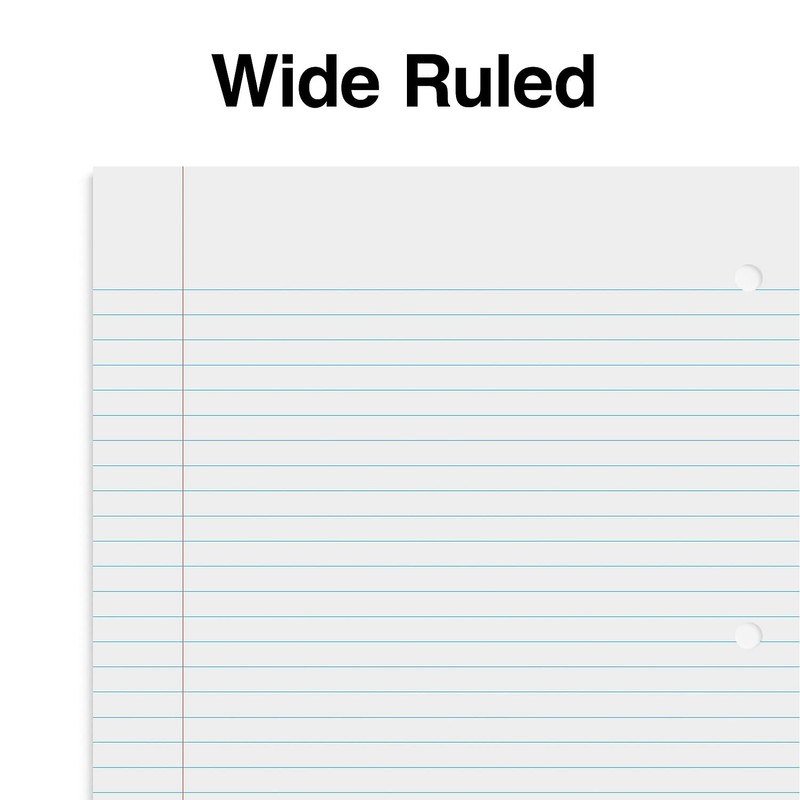 Staples 132714 1-Subject Notebook 8-Inch x 10.5-Inch Wide Ruled 70