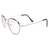 Round Silver Frame Old School True Vintage 80s 90s Reader
