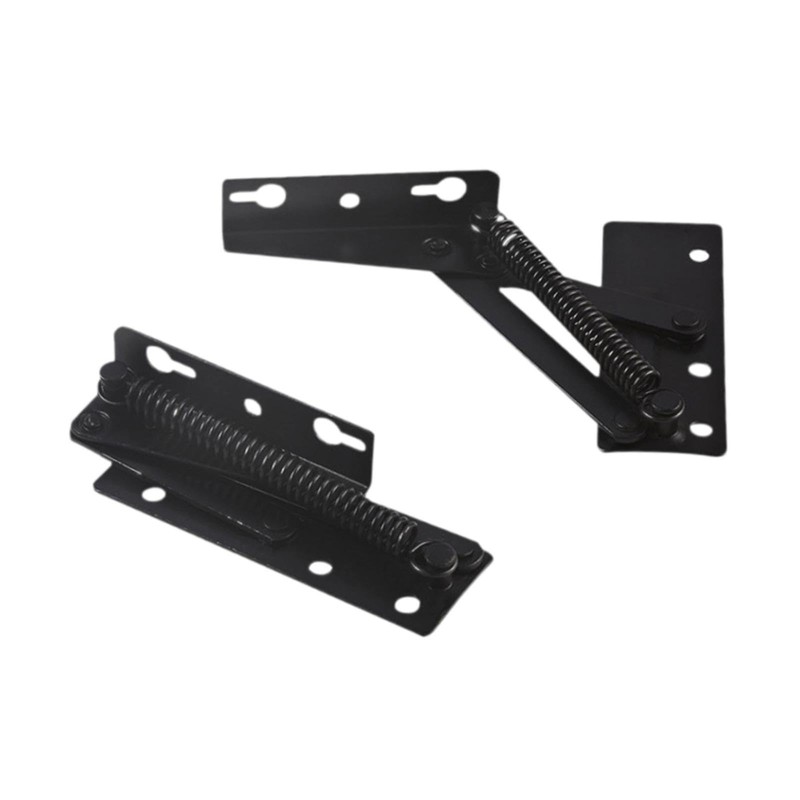 Milageto 2X 80 Degree Foldable Lifting Brackets Support Hinges Easy