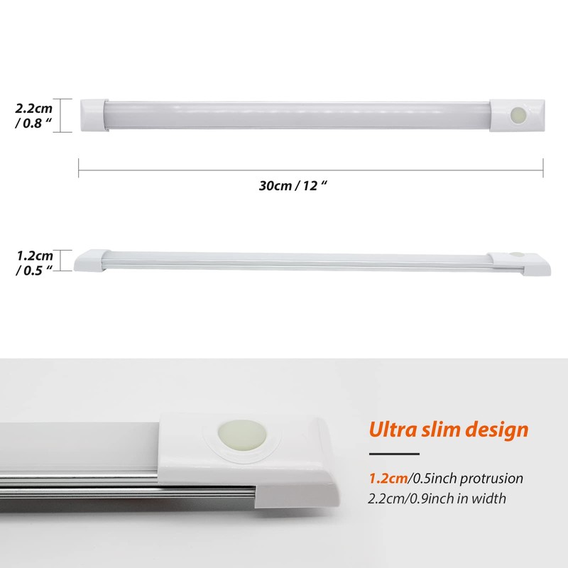 Dream lighting 12V LED Under-Cabinet Strip Light with Switch for
