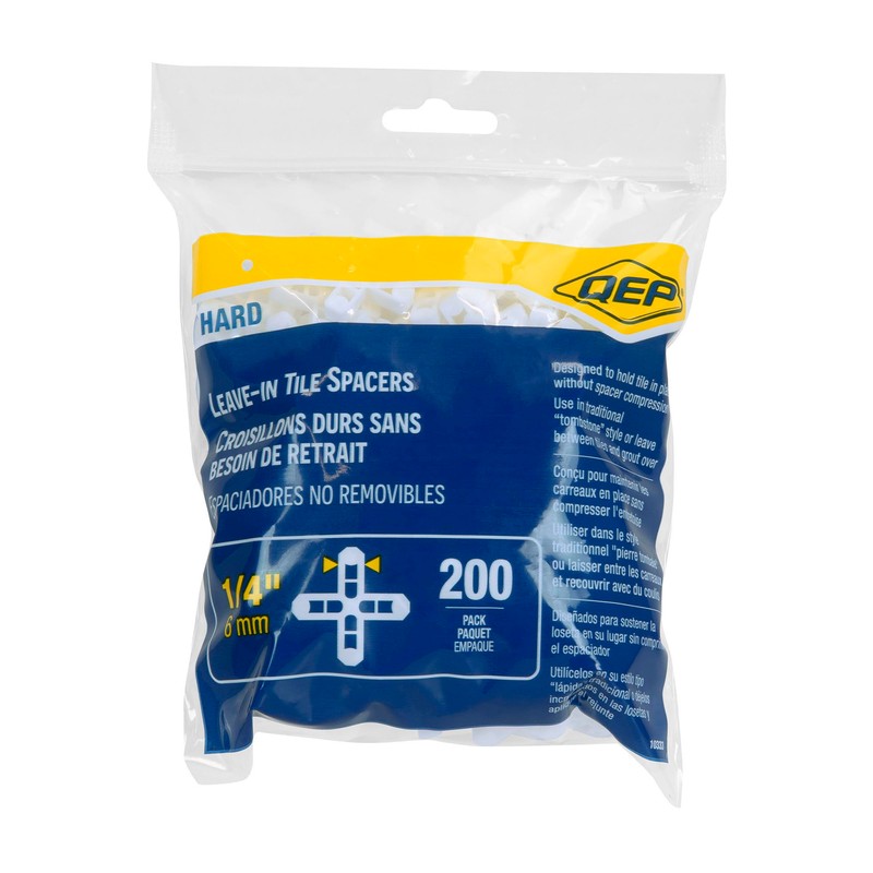 QEP 1/4" Leave-in Hard-Style Tile Spacers (200 Pack)