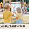 Wingyz 3-in-1 Adjustable Kids Art Easel with Magnetic Whiteboard &