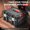 Auto Dynasty Universal Lockable Organizer Storage Tool Box with Removable