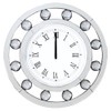 Acme Boffa Round Wall Clock with Circular Floating Crystal in