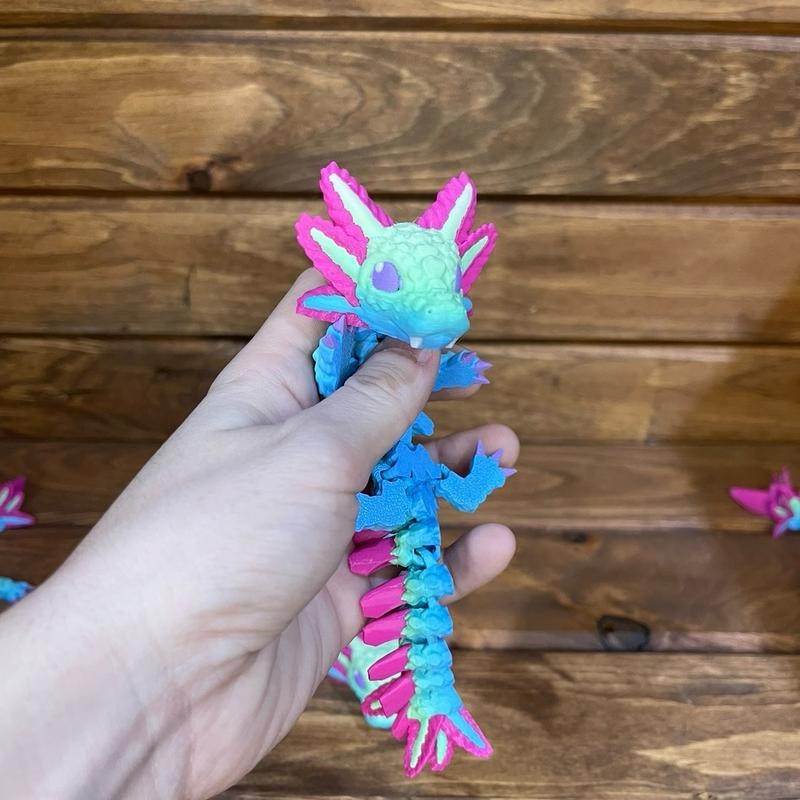Axolotl Dragon - Color: Pink