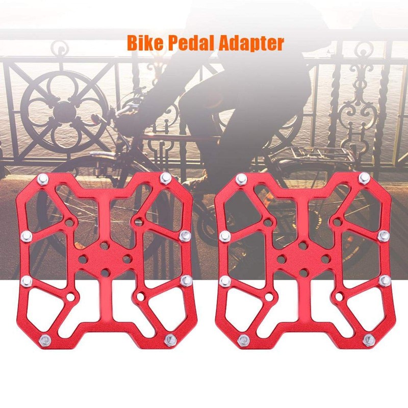 Eddwiin 1 Pair Aluminum Alloy Bike Bicyle Clipless Pedal Platform