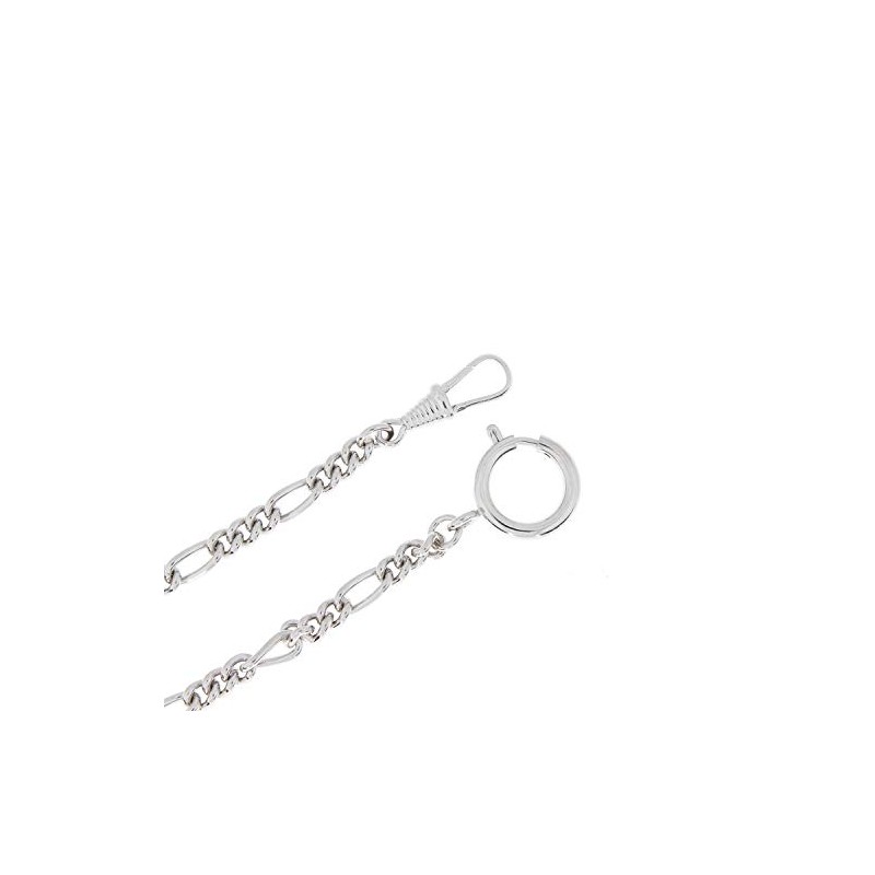 Jean Jacot Pocket Watch Chain - Figaro Curb Round -