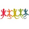 5 x Assorted colours of stretchy lizard each in a poly bag