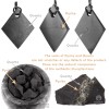 Shungite-Tolvu Raw Shungite mineral pendant "Responsivenes