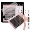 MOTIBACK Wimpern Extensions Set - 144 Pcs DIY Lash Extension