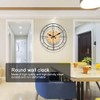 Nordic Modern Fashionable Round Wall Clock Living Room Mute Clock