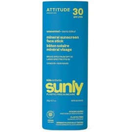 ATTITUDE Barra De Protección Solar Mineral Para Niños, Fps 30, Verificada Por Ewg, Sin Plástico, Protección De Amplio Espectro Contra Rayos Uva Y Uvb
