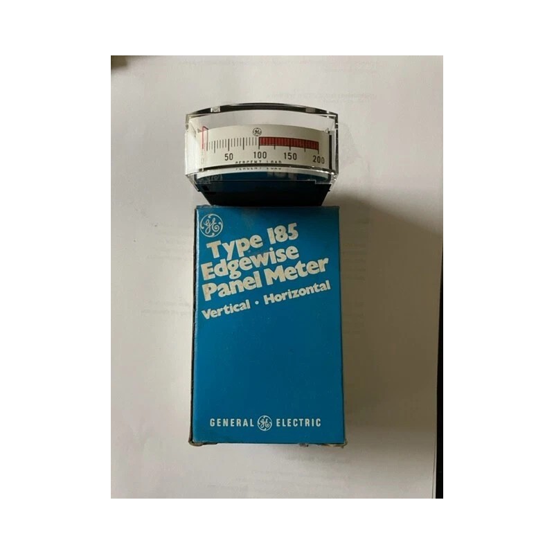 GE TYPE 185 edgewise percent load meter