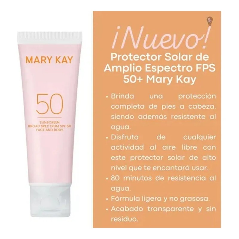 Protector Solar De Amplio Espectro Con Fps 50+ Mary Kay