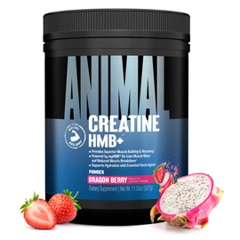 Animal Creatine HMB+ - Creatine Monohydrate Powder with HMB & Electrolytes, Supports Muscle Growth, Recovery, Endurance, Gym & Workout Supplements for Men & Women - Dragon Berry Flavored, 30 Servings